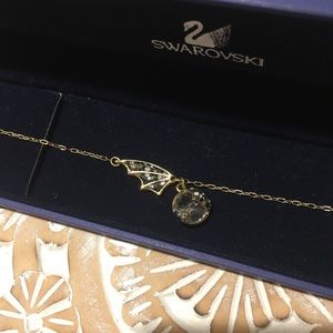 Swarovski // gold bat wing bracelet
